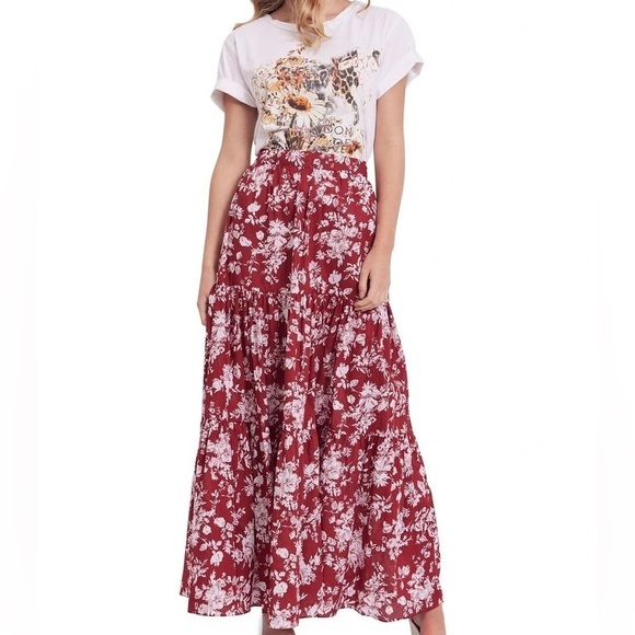 MLM Tiered Maxi Skirt - Picture 1 of 14